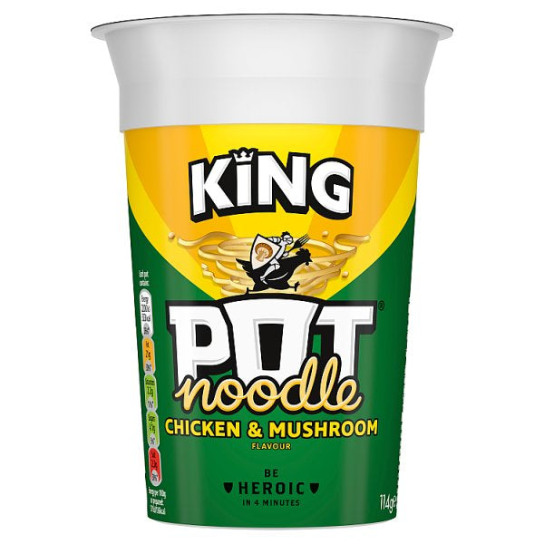 KING Pot Noodle Chicken & Mushroom Flavour 114g