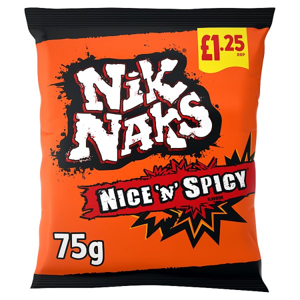 Nik Naks Nice 'N' Spicy Crisps 75g,