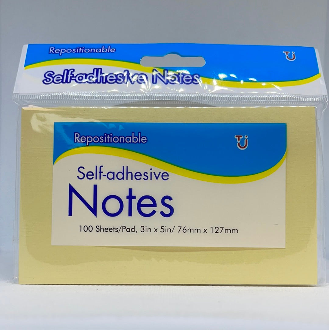 Self-Adhesive Notes 100 sachets 3in x 5in