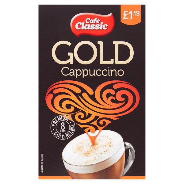 Cafe Classic Gold Cappuccino 8 x 14g (112g) [PM £1.19 ]