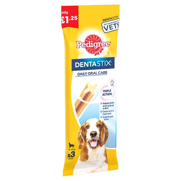 Ped Dentastix Med Dog Pm1.25