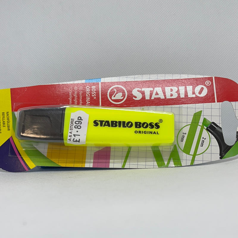 Stabilo Boss Highlighter Yellow